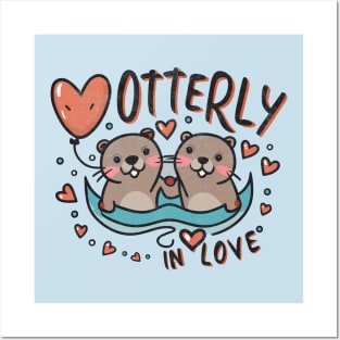 Otterly in Love Posters and Art